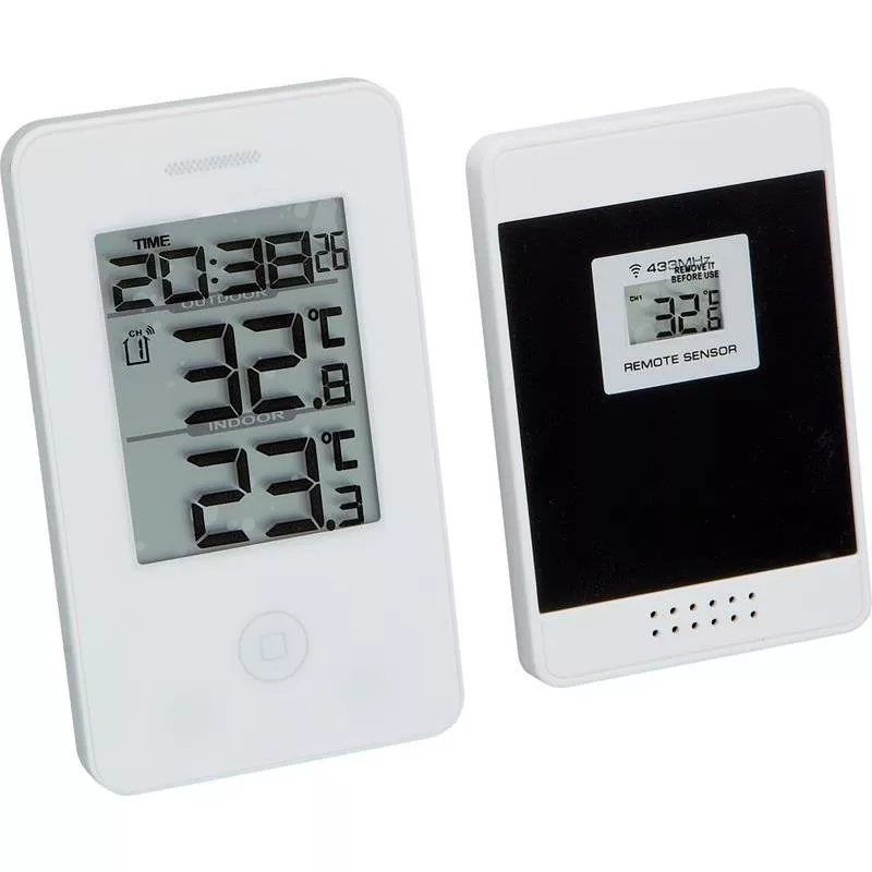TERMOMETER IN/UT MIN/MAX TRÅDLÖS KLOCKA