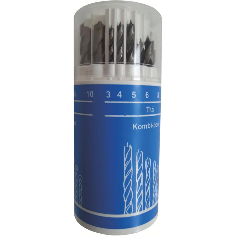 BORRKASSETT KOMBI 1-10MM 18ST