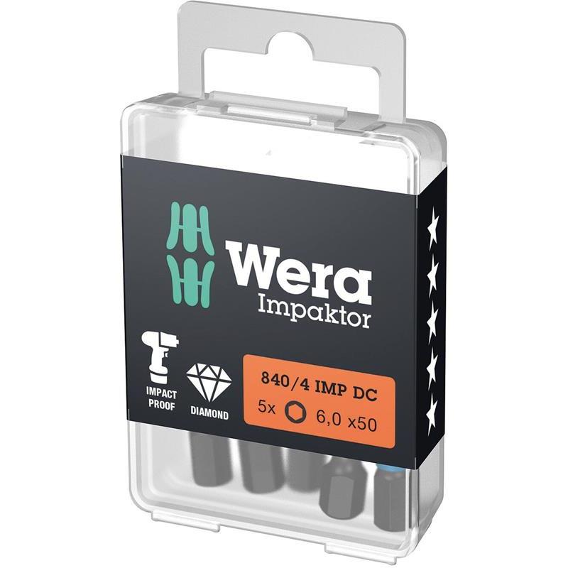 BITS PACK 840/4 IMP DC WERA 6-KANT