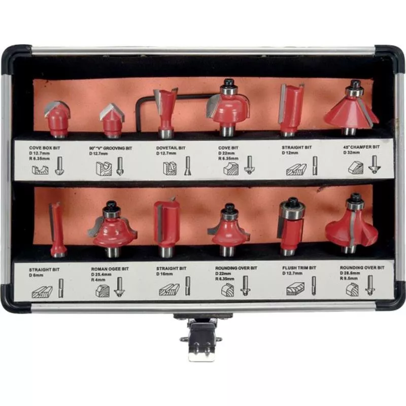 FRÄSSTÅLSATS HM 12DELAR